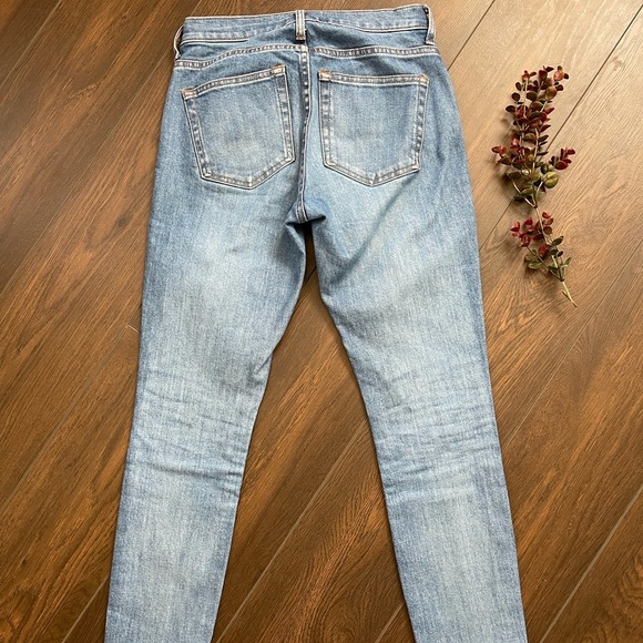 Everlane mid rise skinny jeans raw hem - Picture 2 of 5